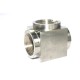 SS Tee Solid Body Female Thread Stainless Steel 304